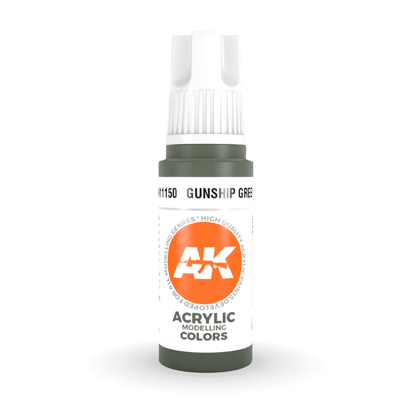 AK Interactive 3rd Gen Acrylic - Gunship Green 17ml AK11150