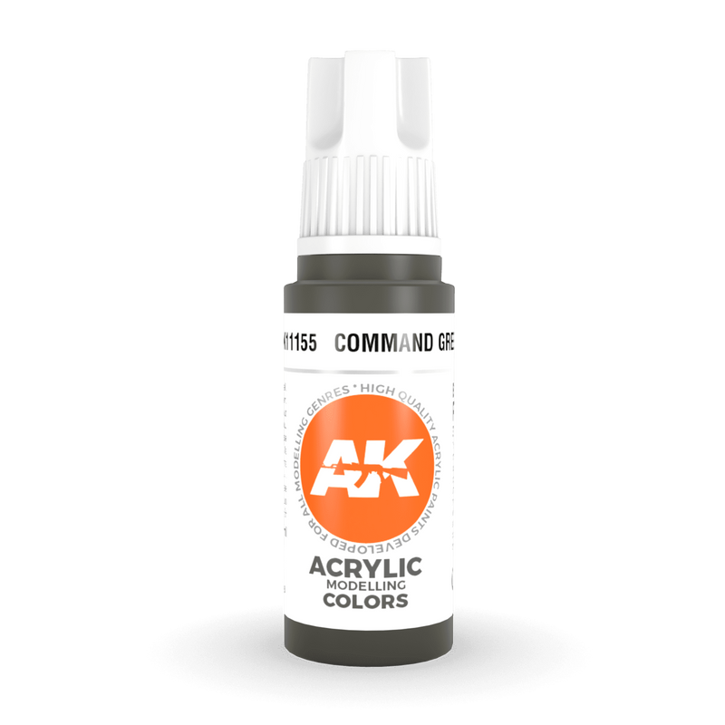 AK Interactive 3rd Gen Acrylic - Command Green 17ml AK11155