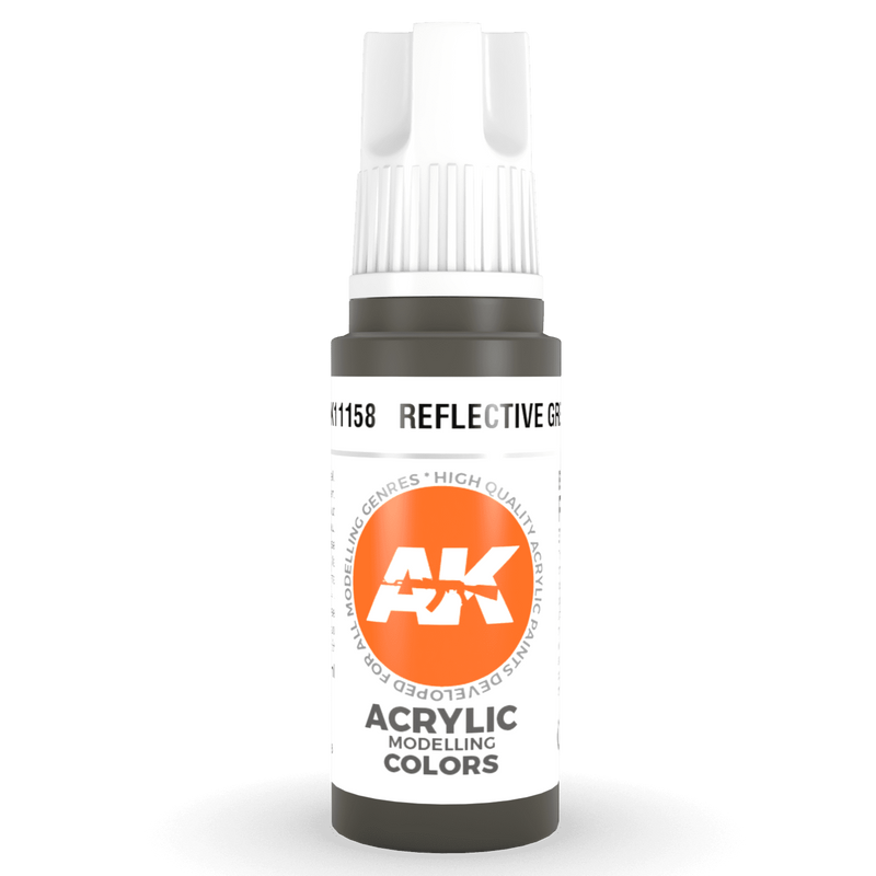 AK Interactive 3rd Gen Acrylic - Reflective Green 17ml AK11158