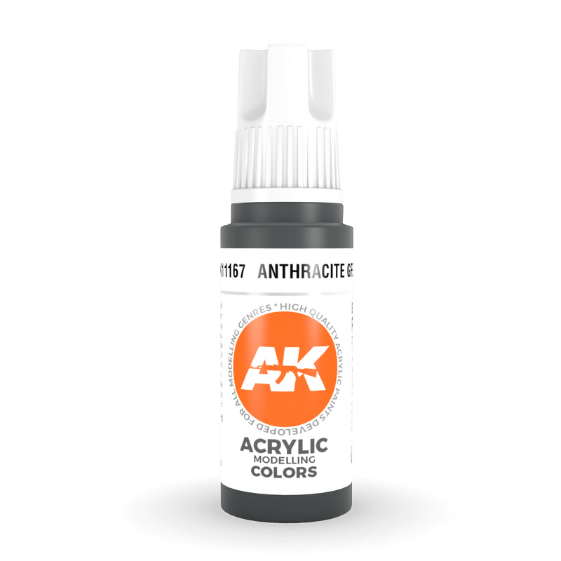 AK Interactive 3rd Gen Acrylic - Anthracite Grey 17ml AK11167