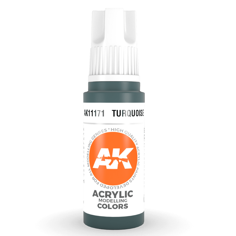 AK Interactive 3rd Gen Acrylic - Turquoise 17ml AK11171