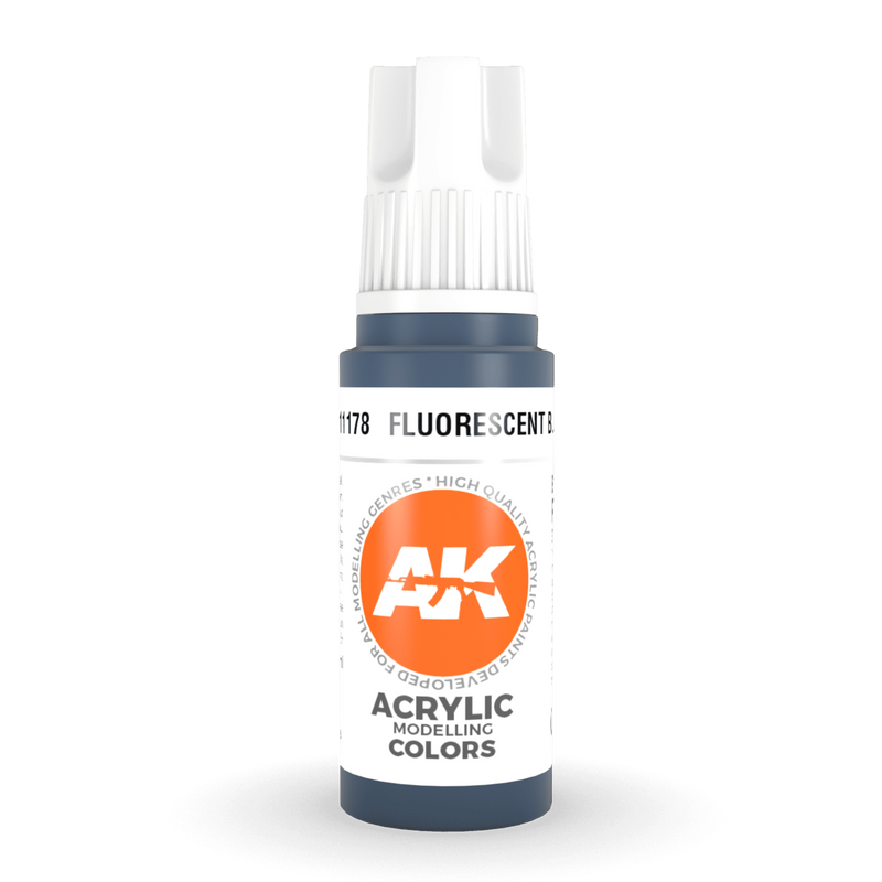 AK Interactive 3rd Gen Acrylic - Fluorescent Blue 17ml AK11178