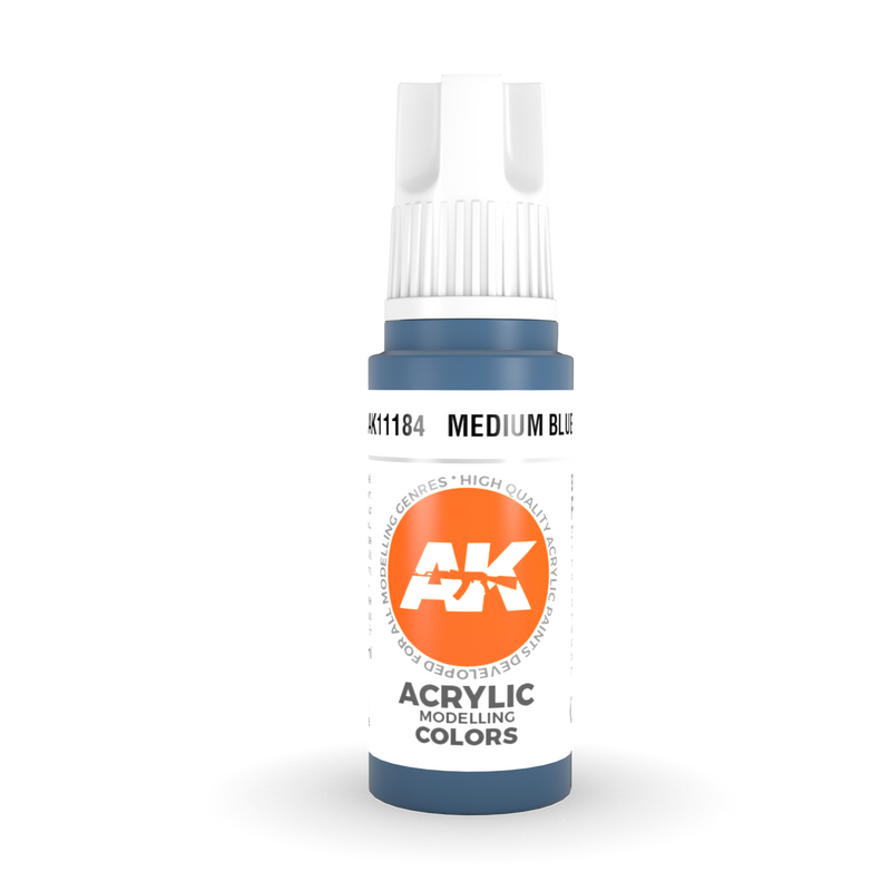AK Interactive 3rd Gen Acrylic - Medium Blue 17ml AK11184