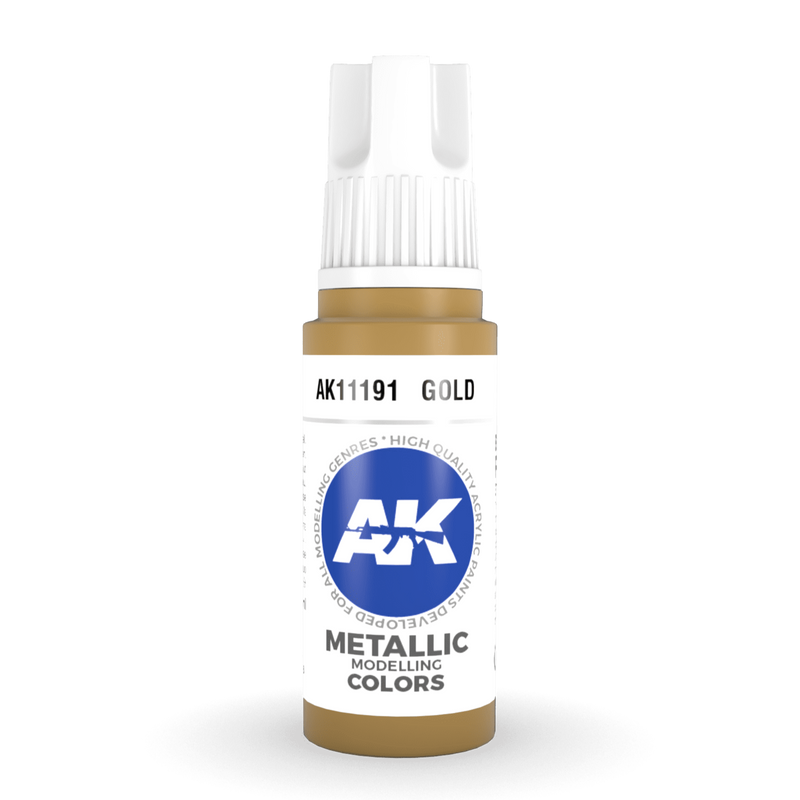 AK Interactive 3rd Gen Acrylic - Gold 17ml AK11191
