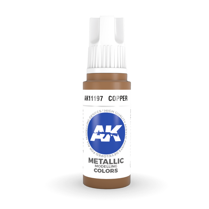 AK Interactive 3rd Gen Acrylic - Copper 17ml AK11197