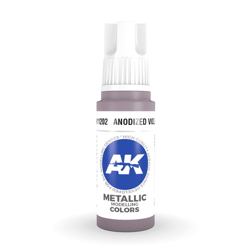 AK Interactive 3rd Gen Acrylic - Anodized Violet 17ml AK11202