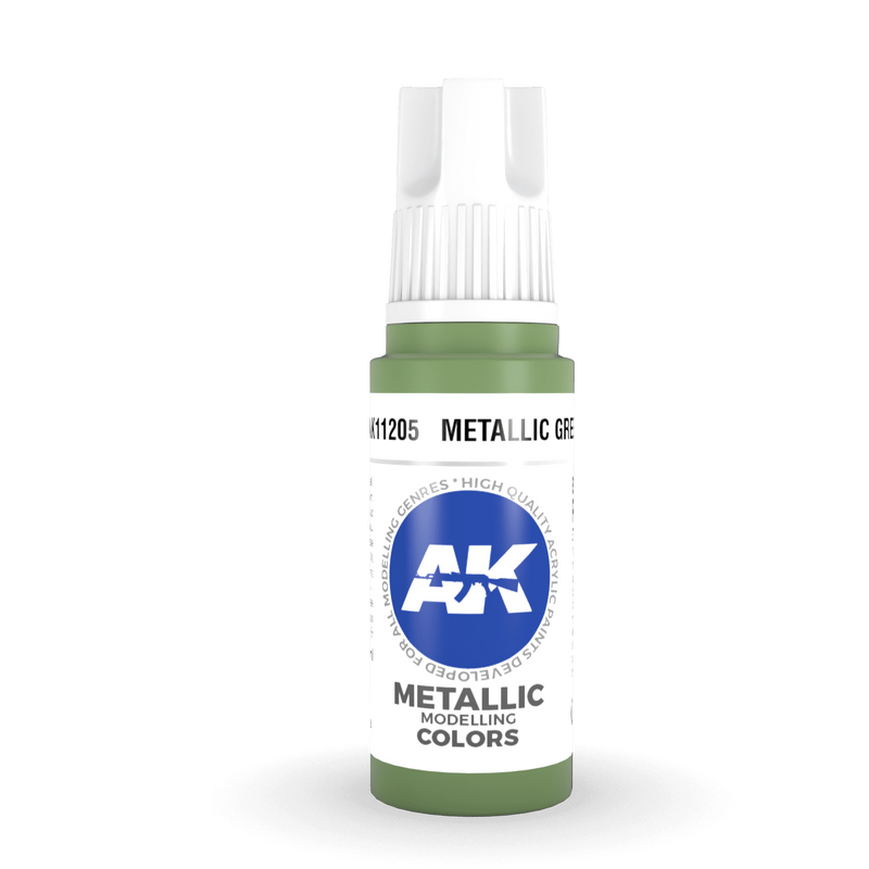 AK Interactive 3rd Gen Acrylic - Metallic Green 17ml AK11205