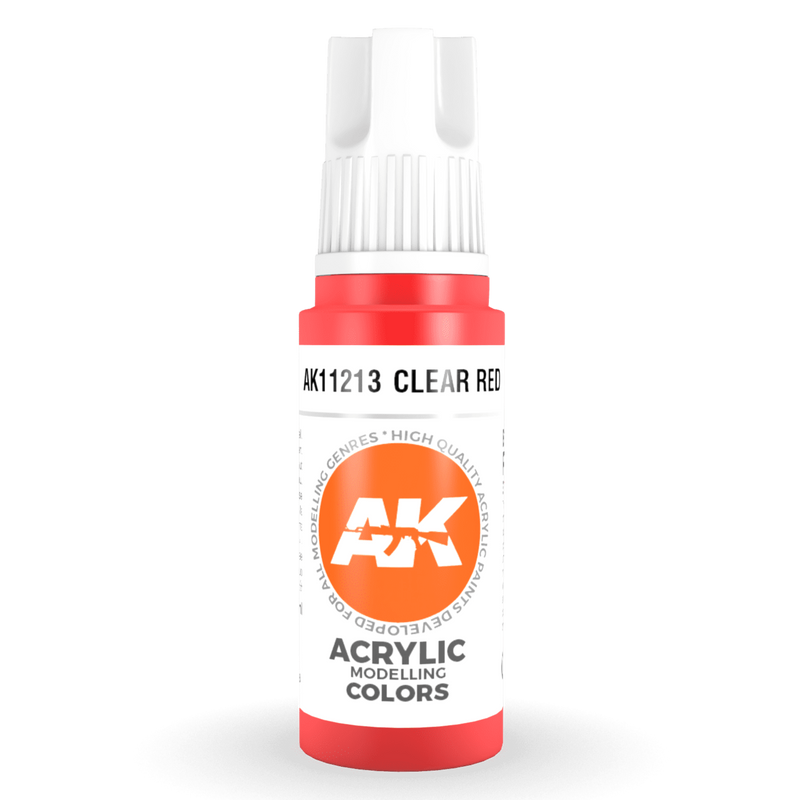 AK Interactive 3rd Gen Acrylic -Clear Red 17ml AK11213