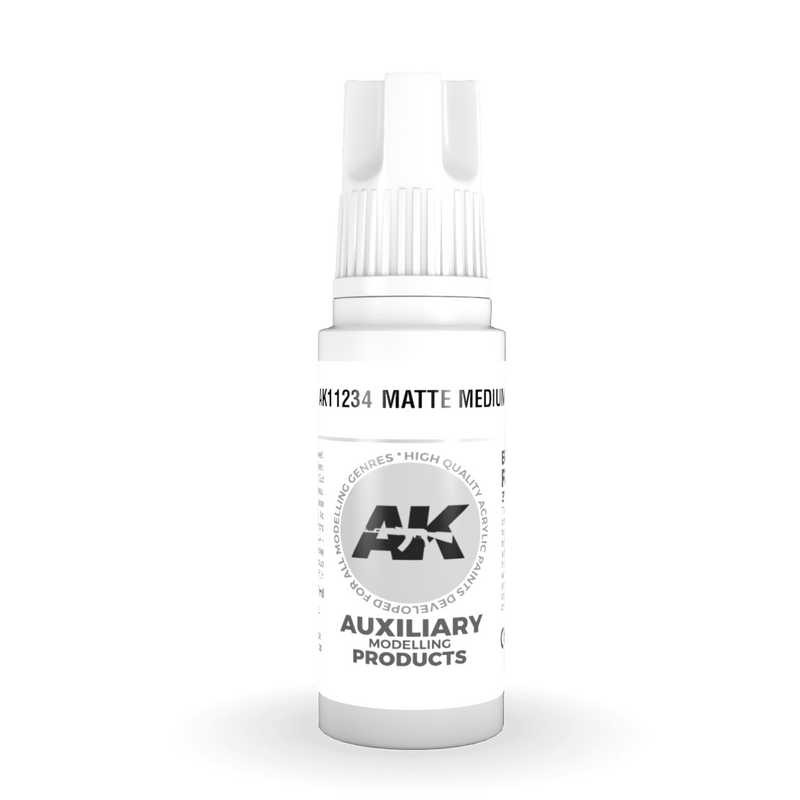 AK Interactive 3rd Gen Acrylic - Matte Medium 17ml AK11234