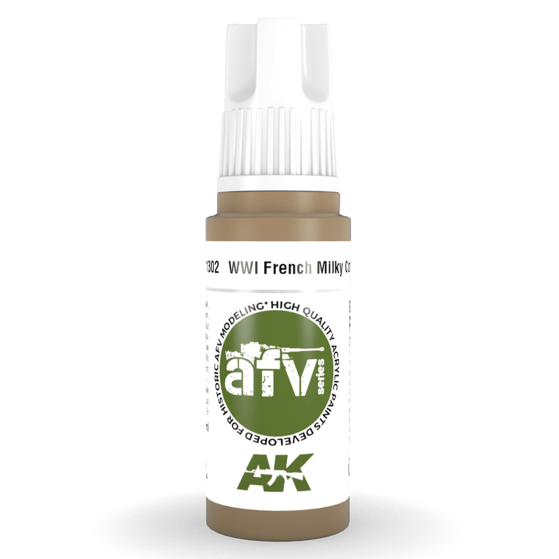 AK Interactive 3rd Gen Acrylic - WWI French Milky Coffee 17ml AK11302