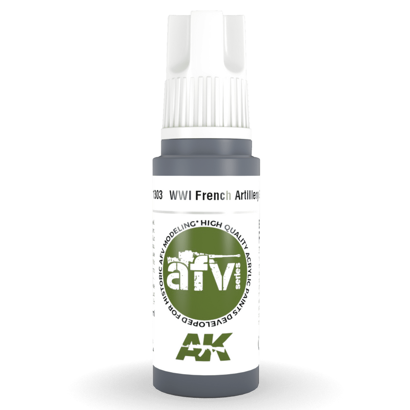 AK Interactive 3rd Gen Acrylic - WWI French Artillery Grey 17ml AK11303