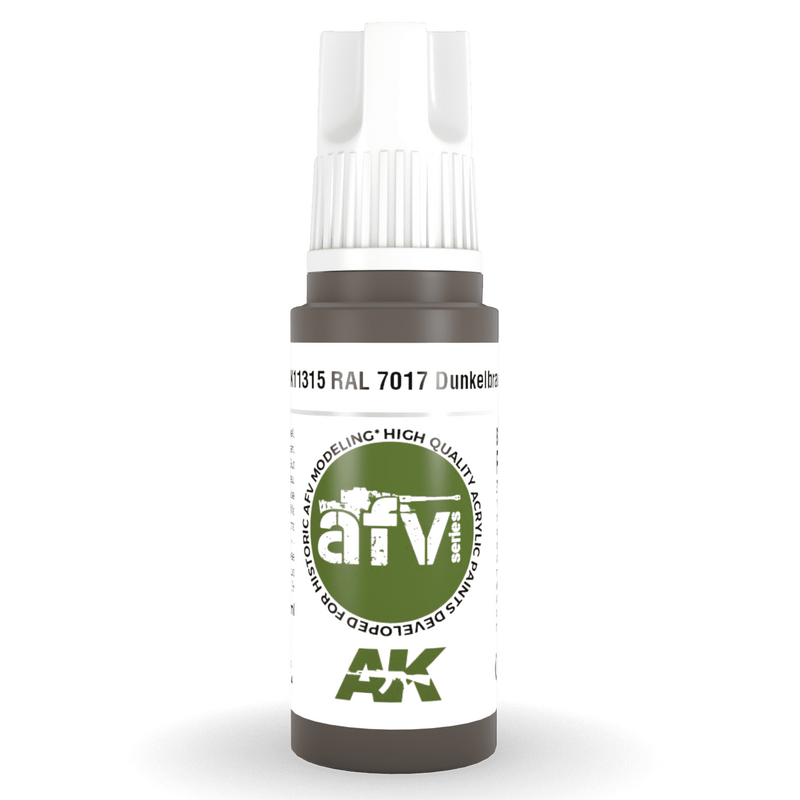 AK Interactive 3rd Gen Acrylic - RAL 7017 Dunkelbraun 17ml AK11315