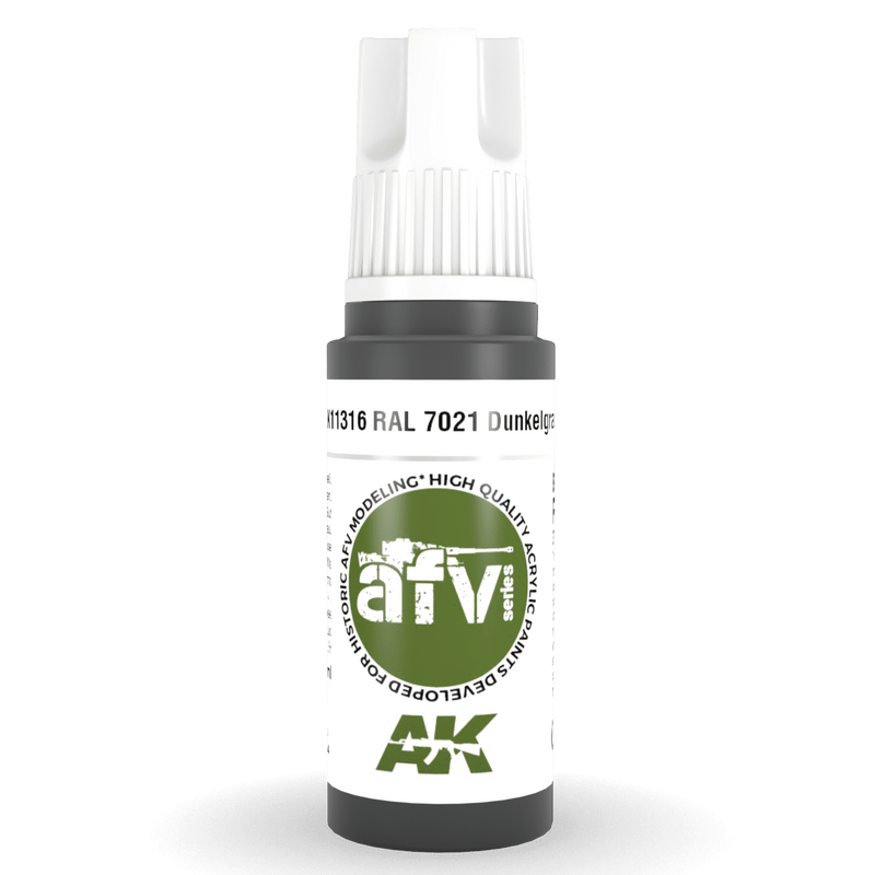 AK Interactive 3rd Gen Acrylic - RAL 7021 Dunkelgrau 17ml AK11316