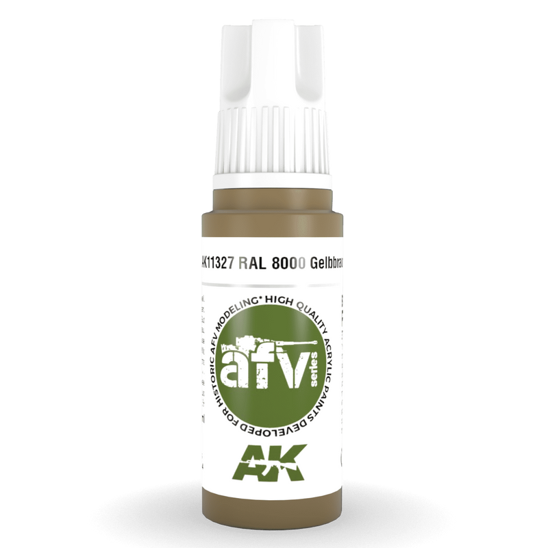 AK Interactive 3rd Gen Acrylic - RAL 8000 Gelbbraun 17ml AK11327
