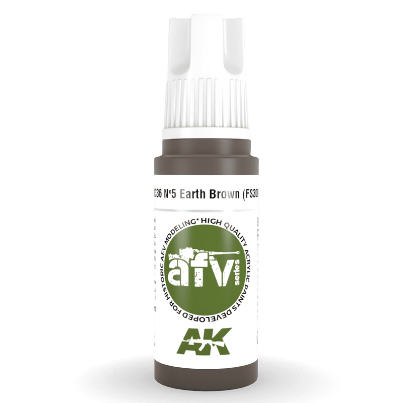 AK Interactive 3rd Gen Acrylic - Nº5 Earth Brown (FS30099) 17ml (AK11336)