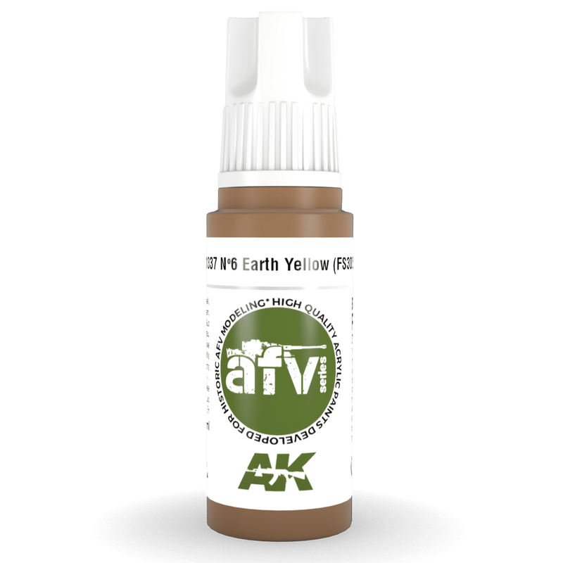 AK Interactive 3rd Gen Acrylic - Nº6 Earth Yellow (FS30257) 17ml (AK11337)