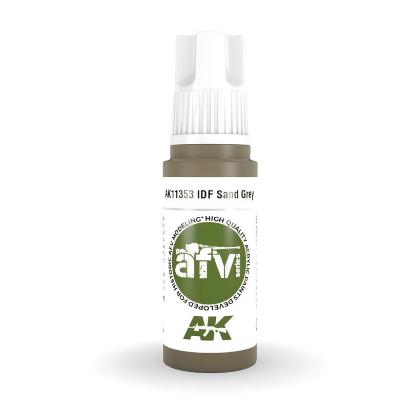 AK Interactive 3rd Gen Acrylic - IDF Sand Grey 1970s-1980s 17ml AK11353