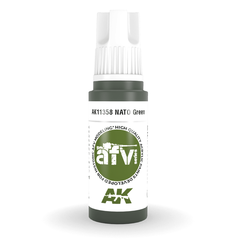 AK Interactive 3rd Gen Acrylic - NATO Green 17ml AK11358