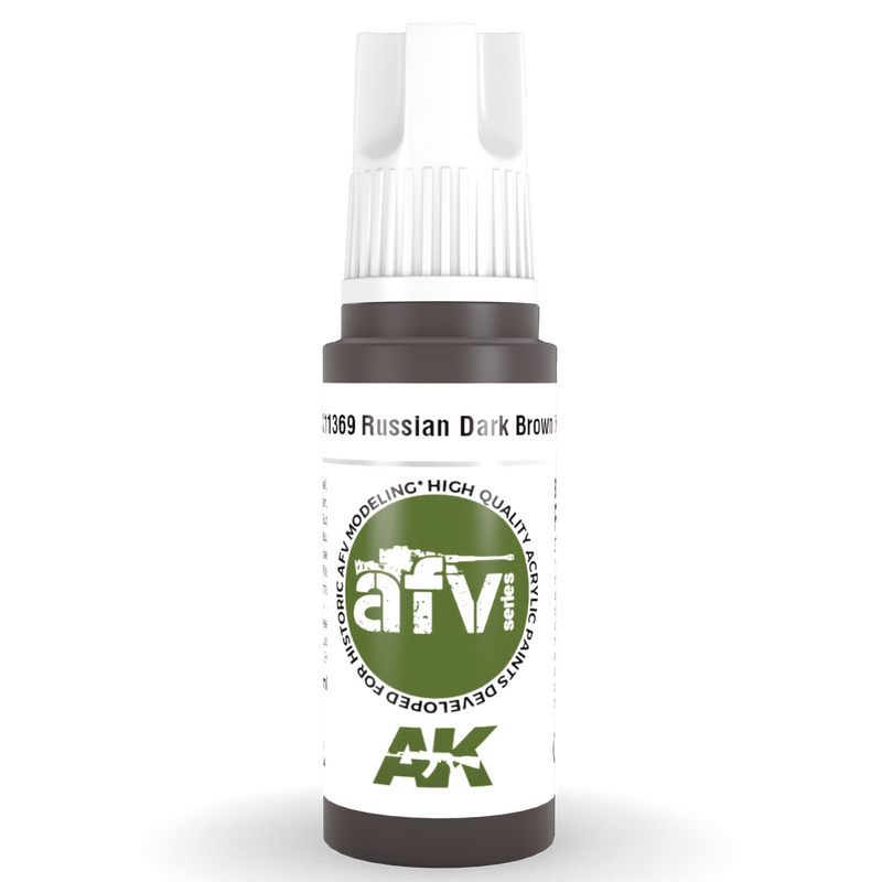 AK Interactive 3rd Gen Acrylic - Russian Dark Brown 6K 17ml AK11369