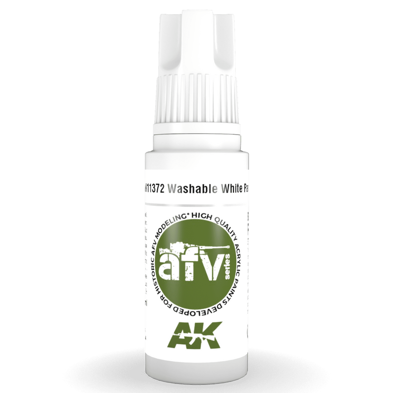 AK Interactive 3rd Gen Acrylic - Washable White Paint 17ml AK11372