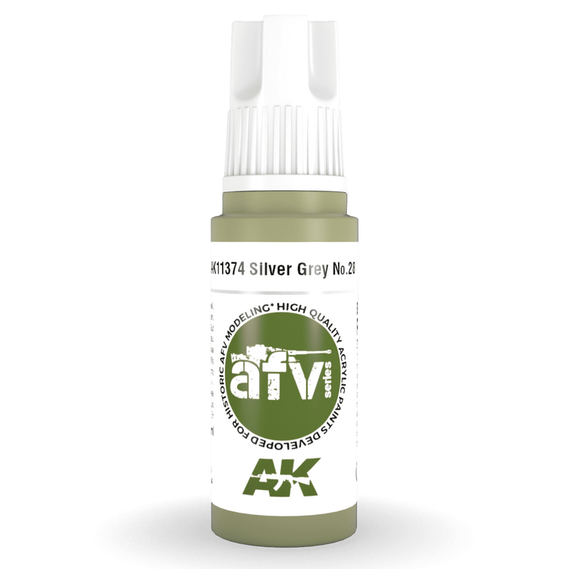 AK Interactive 3rd Gen Acrylic - Silver Grey No.28 17ml AK11374
