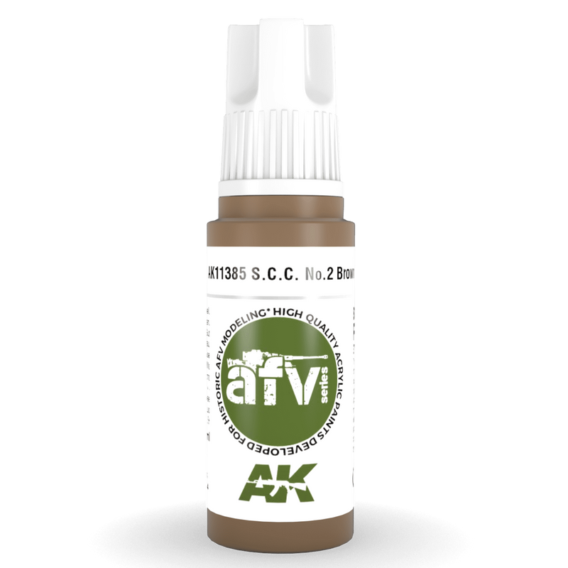 AK Interactive 3rd Gen Acrylic - S.C.C. No.2 Brown 17ml AK11385