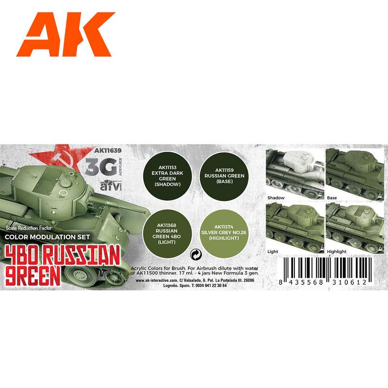AK Interactive - Modulation 4BO Russian Green 3G