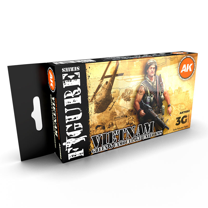 AK Interactive - Vietnam Green And Camouflage Colors 3G