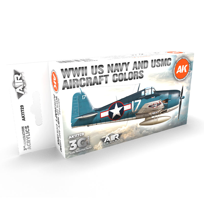 AK Interactive - WWII US Navy & Usmc Aircraft Colors Set 3G