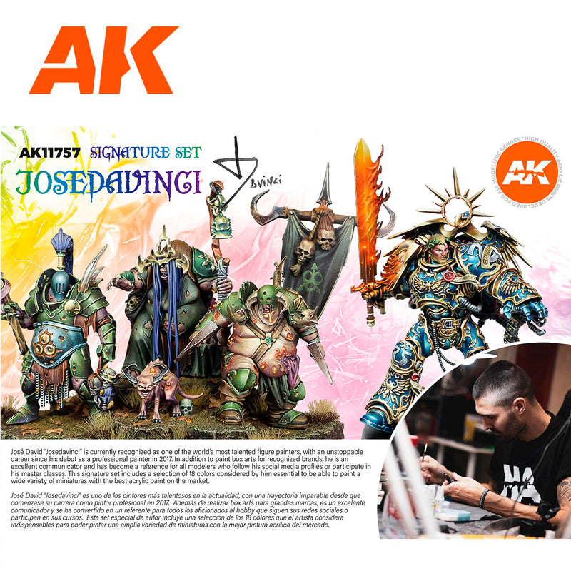 AK Interactive Acrylic Paint Signature Set - Josedavinci