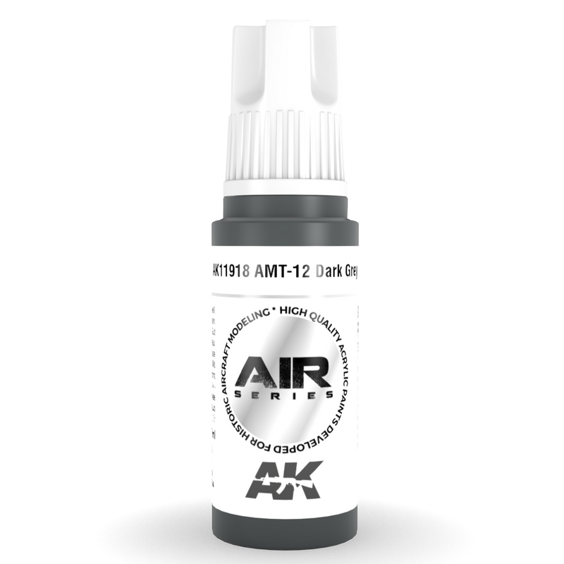 AK Interactive 3rd Gen Acrylic AMT-12 Dark Grey AK11918