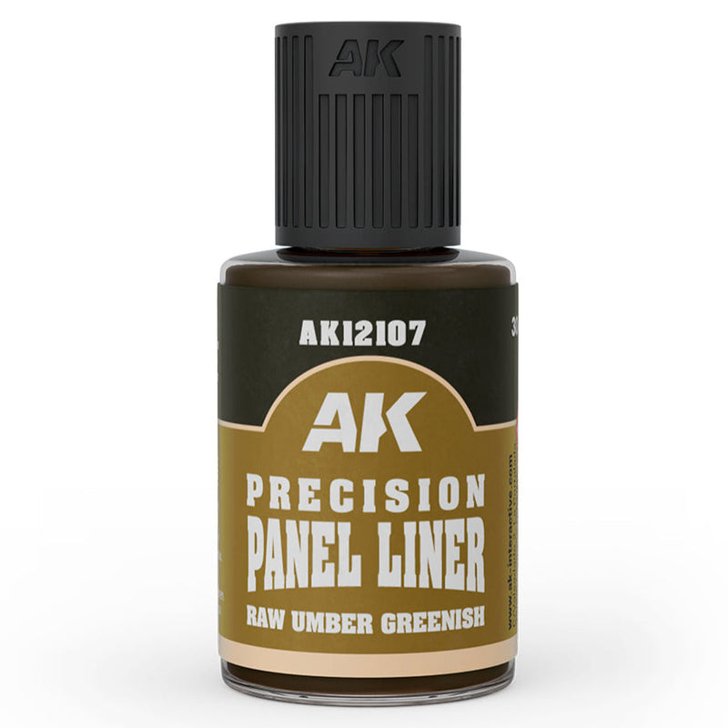 AK Interactive Precision Panel Liner - Raw Umber Greenish