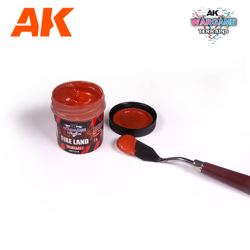 AK Interactive Fire Land - Wargame Terrains - 100ml AK1218