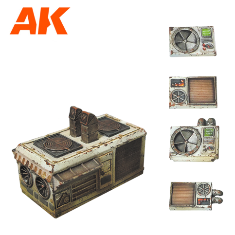 AK Interactive Air Conditioning Wargame Set (Resin 30-35mm) AK1351