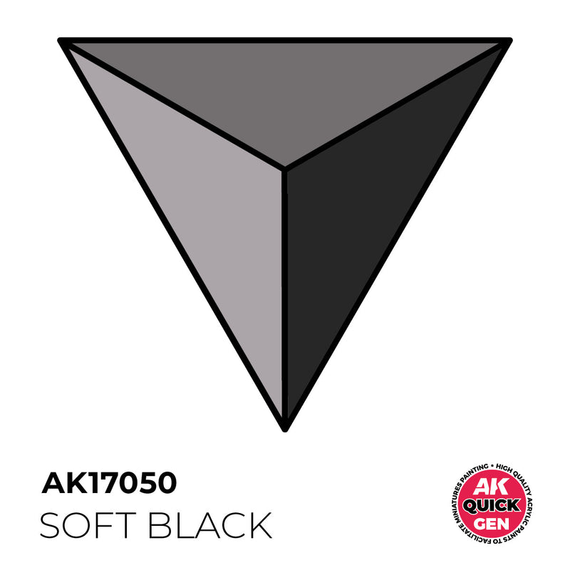 AK Interactive Quick Gen - Soft Black 18ml AK17050