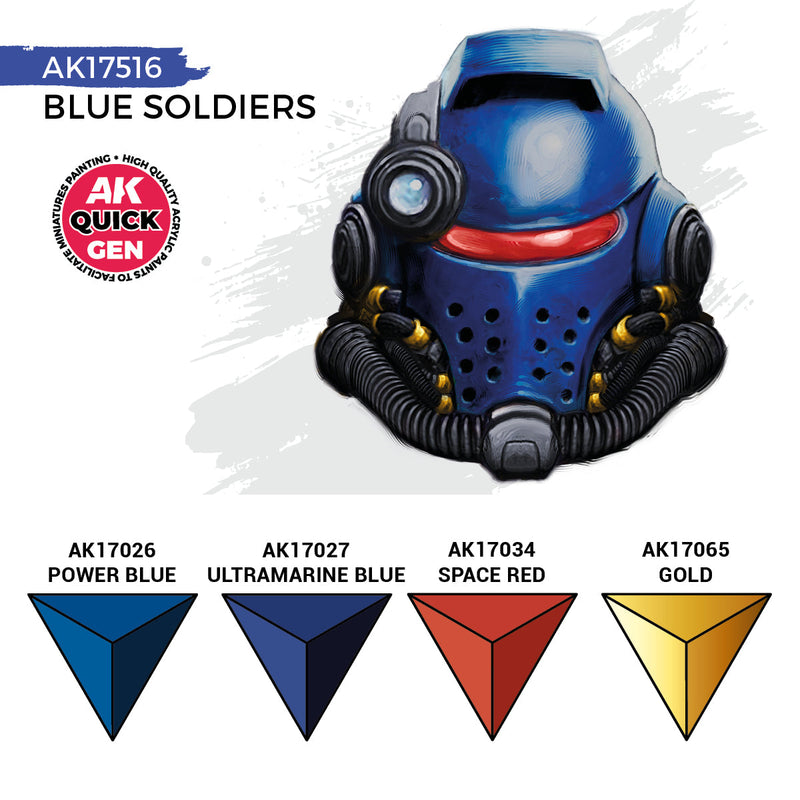 AK Interactive Quick Gen Set - Blue Soldiers AK17516