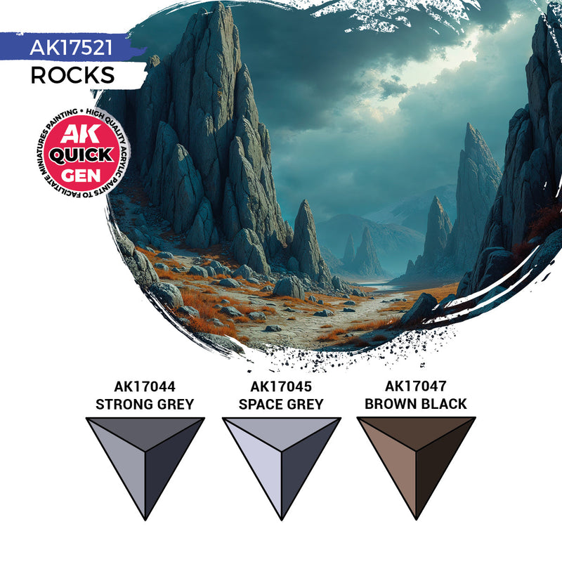 AK Interactive Quick Gen Set - Rocks AK17521