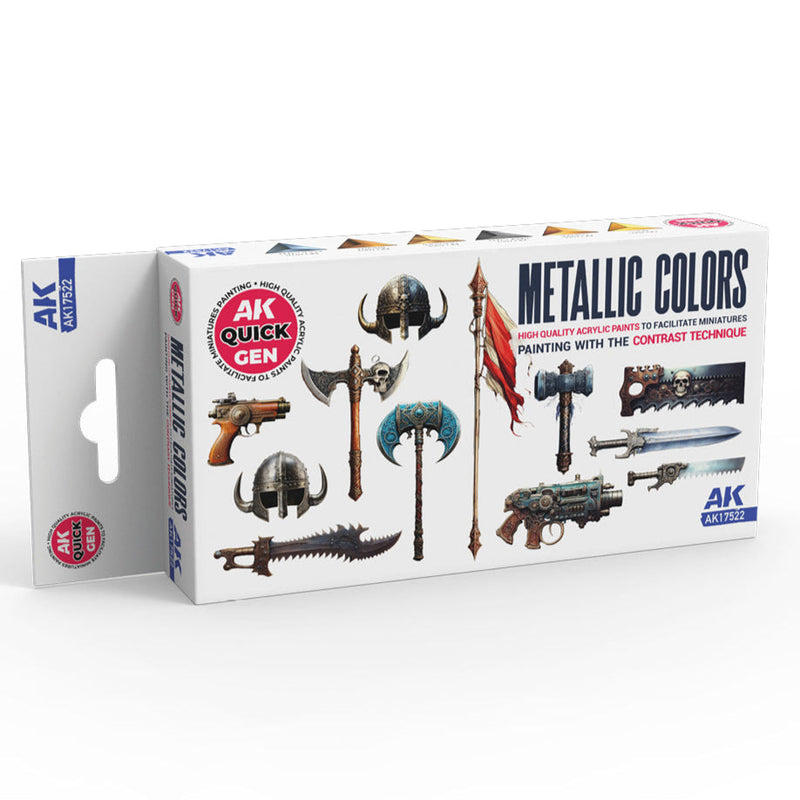 AK Interactive Quick Gen Set - Metallics AK17522