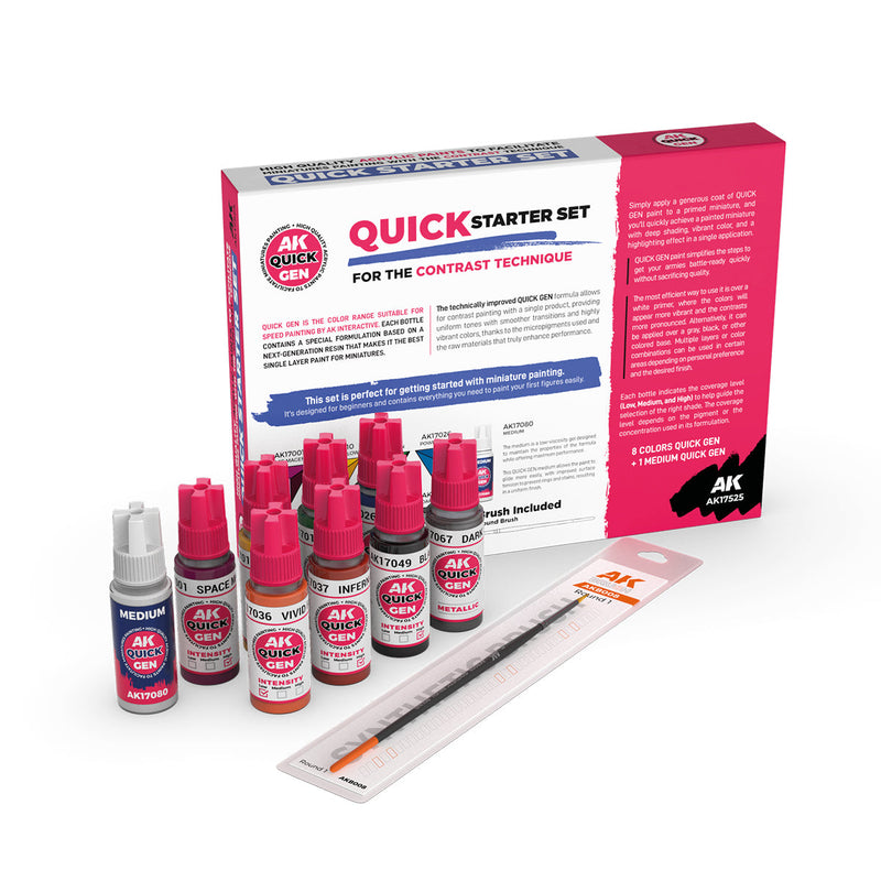 AK Interactive Quick Gen - Quick Starter Set & Brush AK17525
