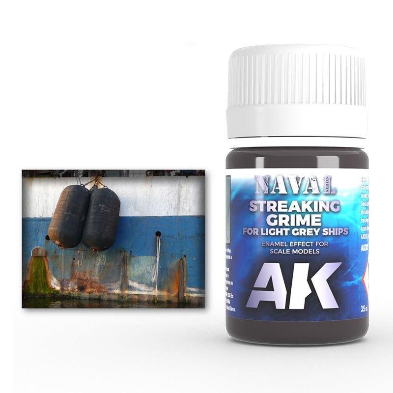 AK Interactive - StreAKing Grime For Light Grey Ships
