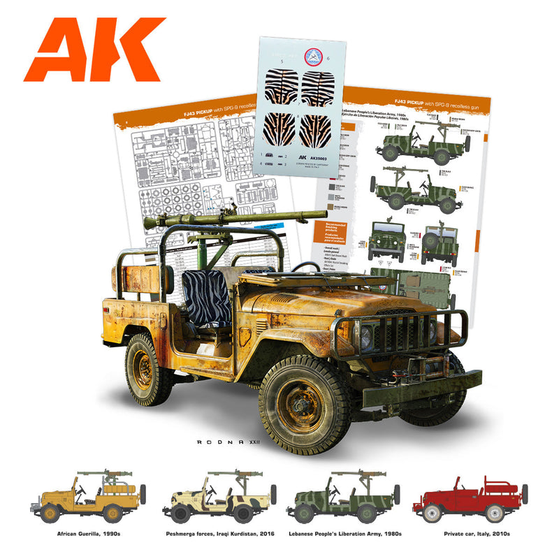 FJ43 Pickup with SPG-9 Recoilless Gun 1/35th Scale