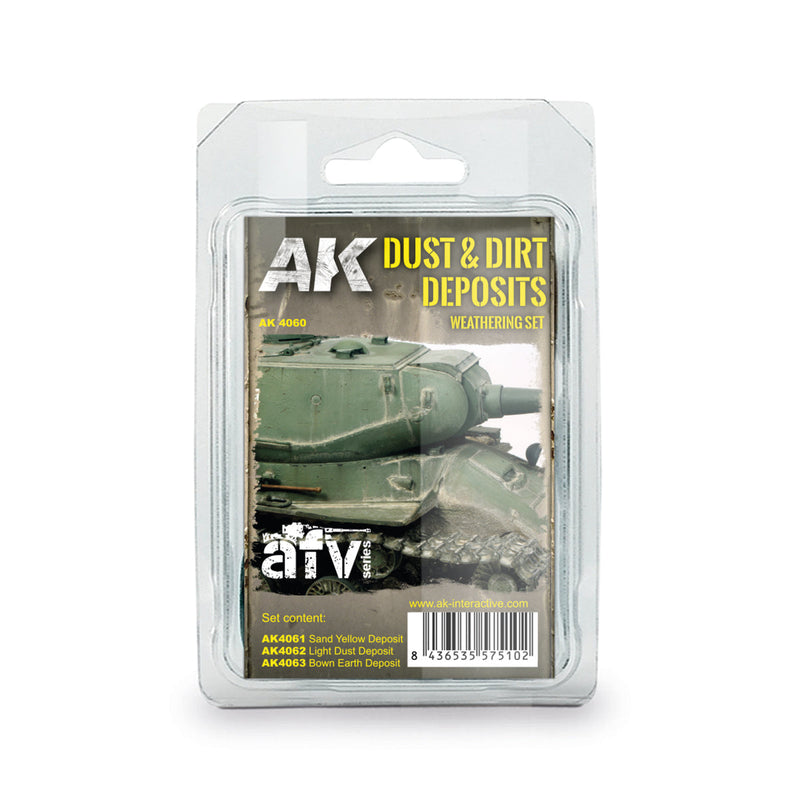 AK Interactive - Dust And Dirt Deposits Weathering Set