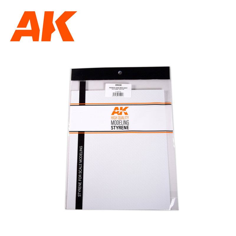 AK Interactive - Pavement Spike Brick Sheet 245x195mm/9.64x7.68" 1U