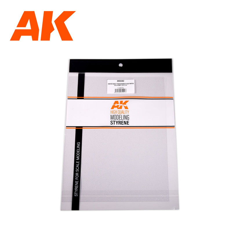 AK Interactive - Water Sheet Transparent Fine Water 245x195mm
