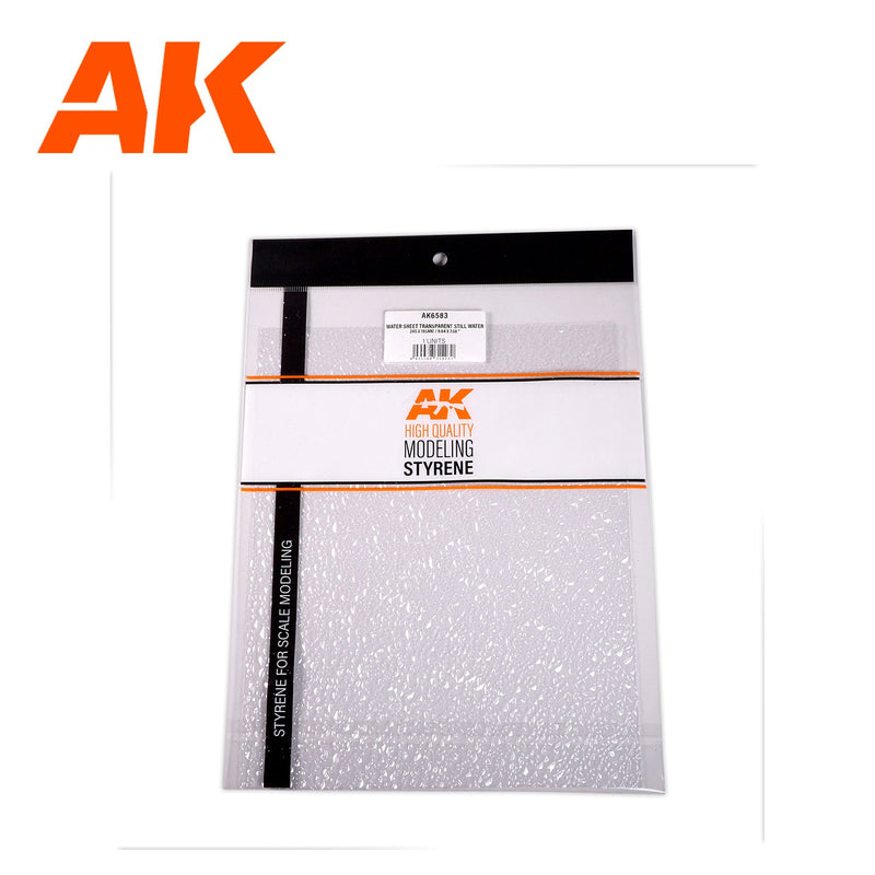 AK Interactive - Water Sheet Transparent Still Water 245x195mm