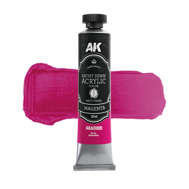 AK Interactive Dense Acrylic Primary & Secondary Set (6 tubes 20ml)