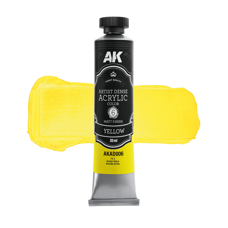 AK Interactive Dense Acrylic Primary & Secondary Set (6 tubes 20ml)