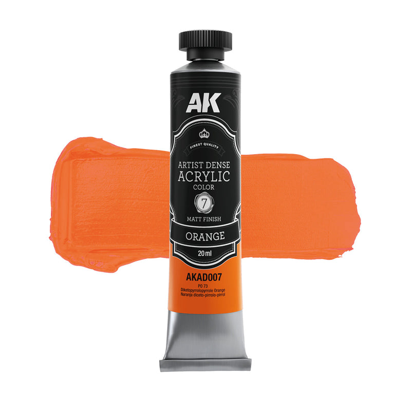 AK Interactive Dense Acrylic Primary & Secondary Set (6 tubes 20ml)