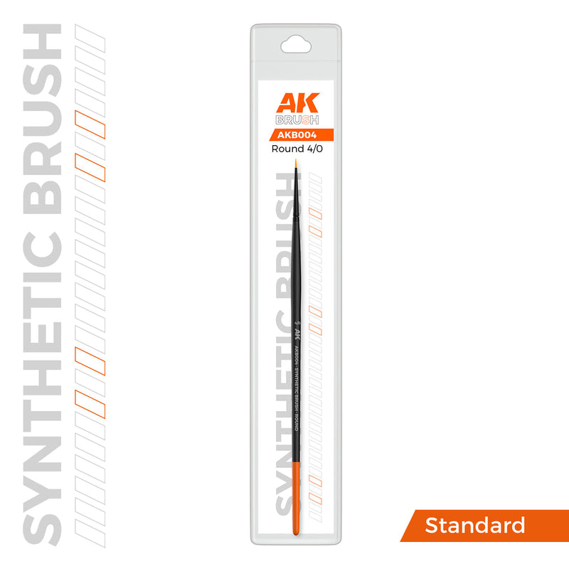AK Interactive SYNTHETIC BRUSH - ROUND 4/0