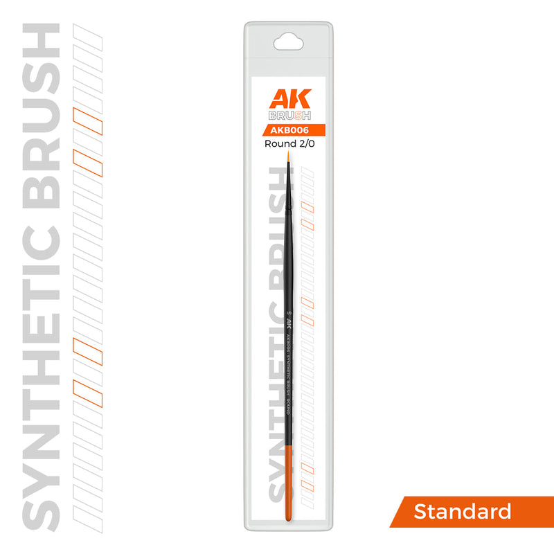 AK Interactive SYNTHETIC BRUSH - ROUND 2/0